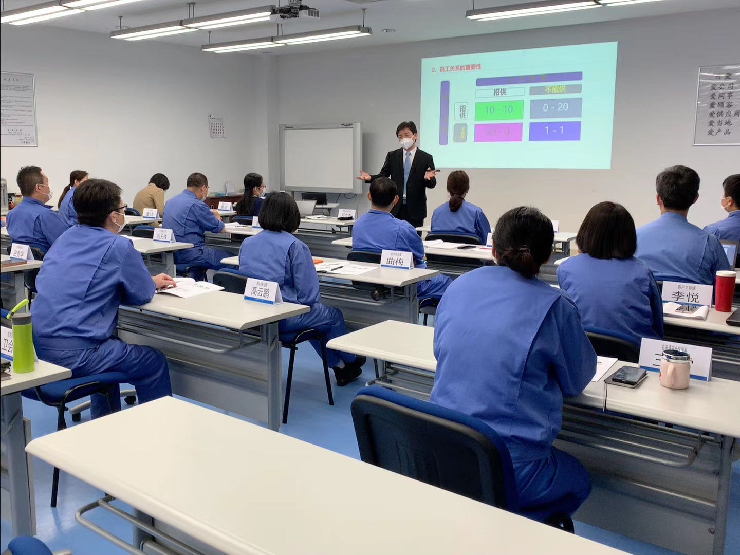 5月21日杨文浩老师在大连给三菱集团，讲授《劳动用工关系与风险防范》课程，圆满完成✅