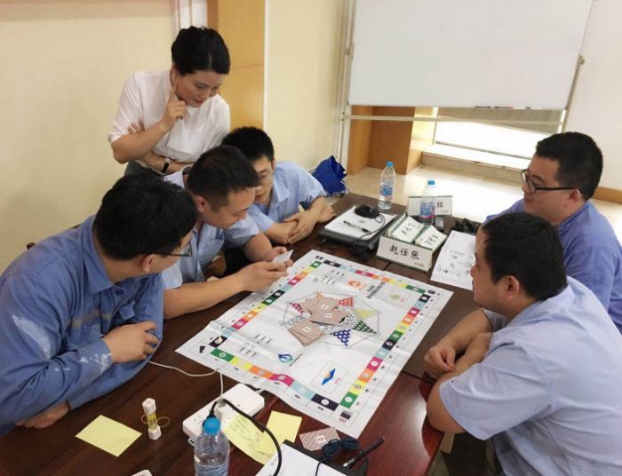杨素珍老师7月8号在青岛市为某企业讲授《TTT授课技巧》课程