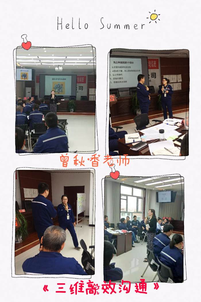 曾秋香老师--2019年11月16日为榆林市华航能源有限公司讲授《三维高效沟通》课程