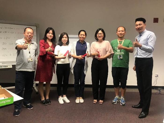 8月13-14日于沣然老师为天津飞思卡尔授课《TTT内训师授课技术呈现》课程圆满结束