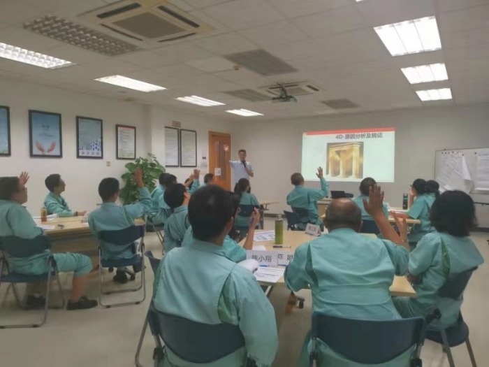 【周建华老师】7月23-26日为南通某塑料公司讲授《8D问题分析与解决》课程圆满结束