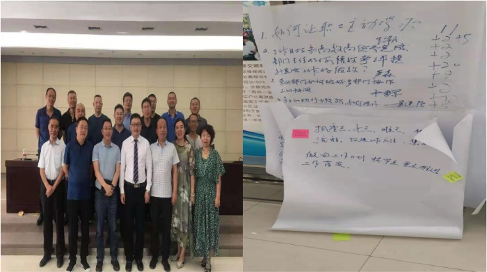 潘臻老师7月30—31号在武威给电网公司30多人讲授《MTP中层管理技能提升》课程圆满结束
