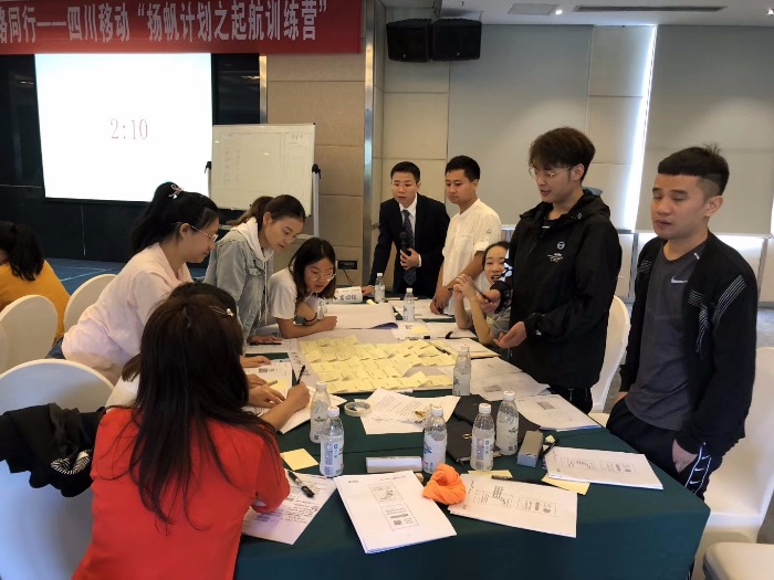 【人才发展教练—王传庆老师】2019年9月18日为四川移动讲授《问题分析与解决群智工坊》课程圆满结束！