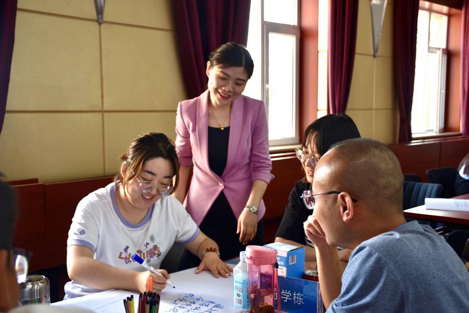 5月27日，黄俊敏老师再次来到山西二建集团为青苗学员讲授《结构化思维》课程