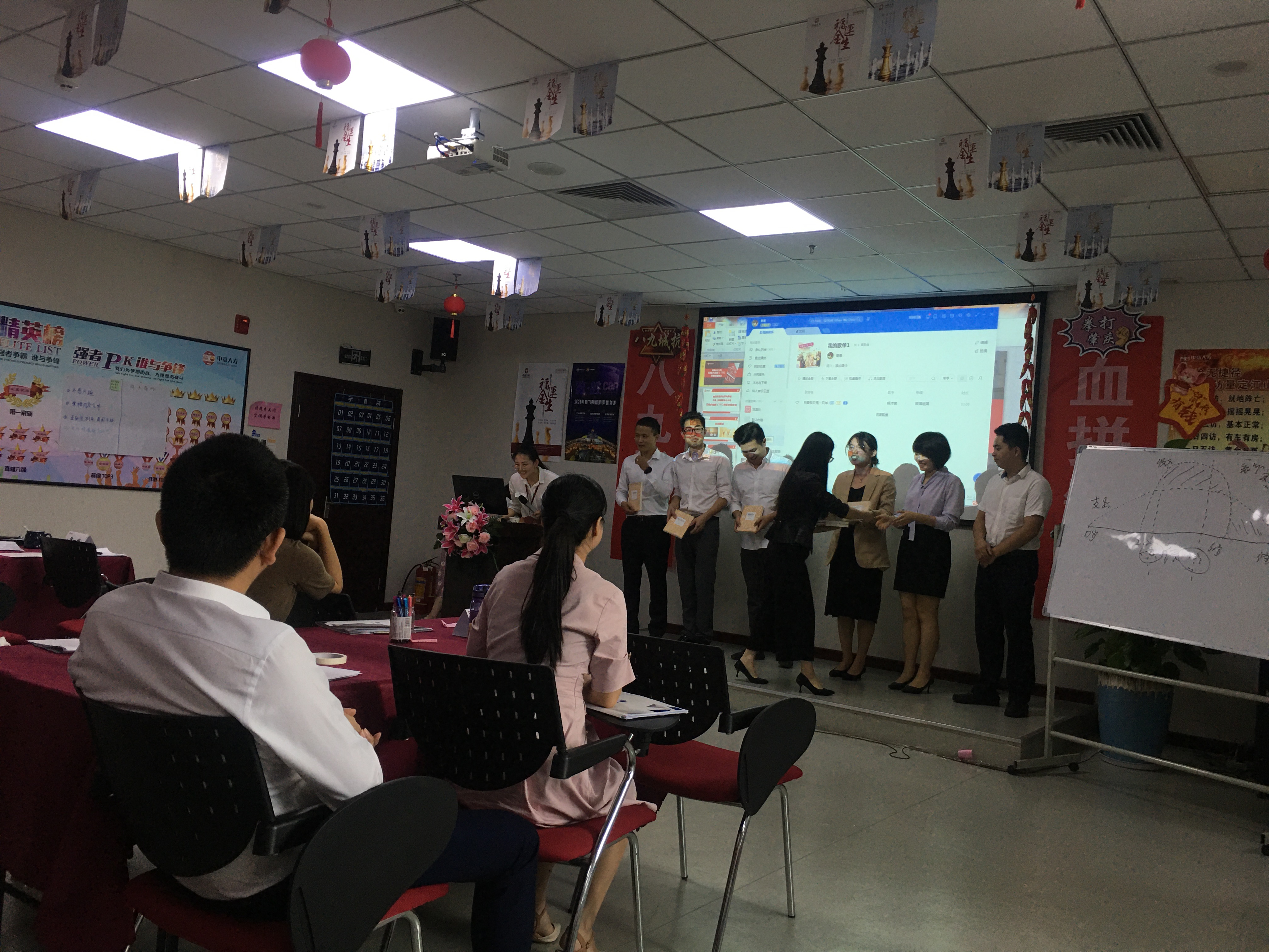 曾秋香老师一2020年8月15-16号在福建某保险公司讲授两天的《初阶内训师培训》圆满结束
