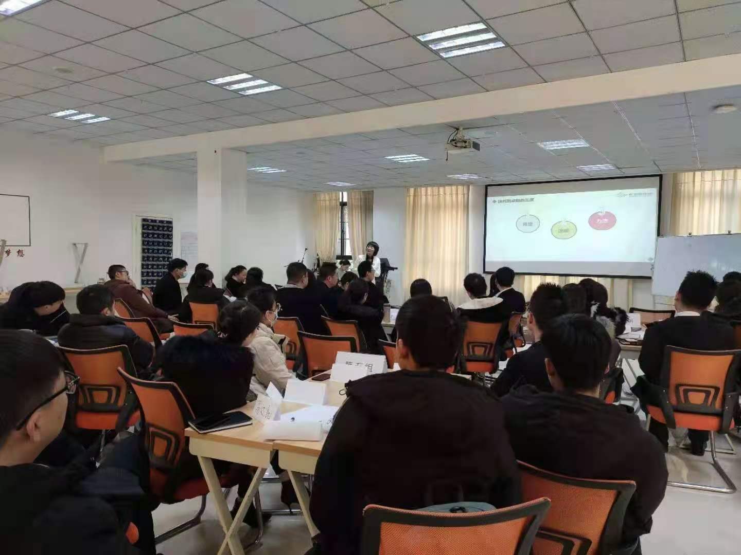 12月4日张芯译老师为焦作某房地产知名企业的销售精英讲授《销售心理学》课程顺利结束!