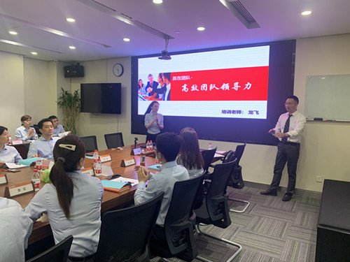 【青年干部成长导师-龙飞老师】6月12号龙飞老师为南京某保险公司讲授《赢在团队——高效团队领导力》