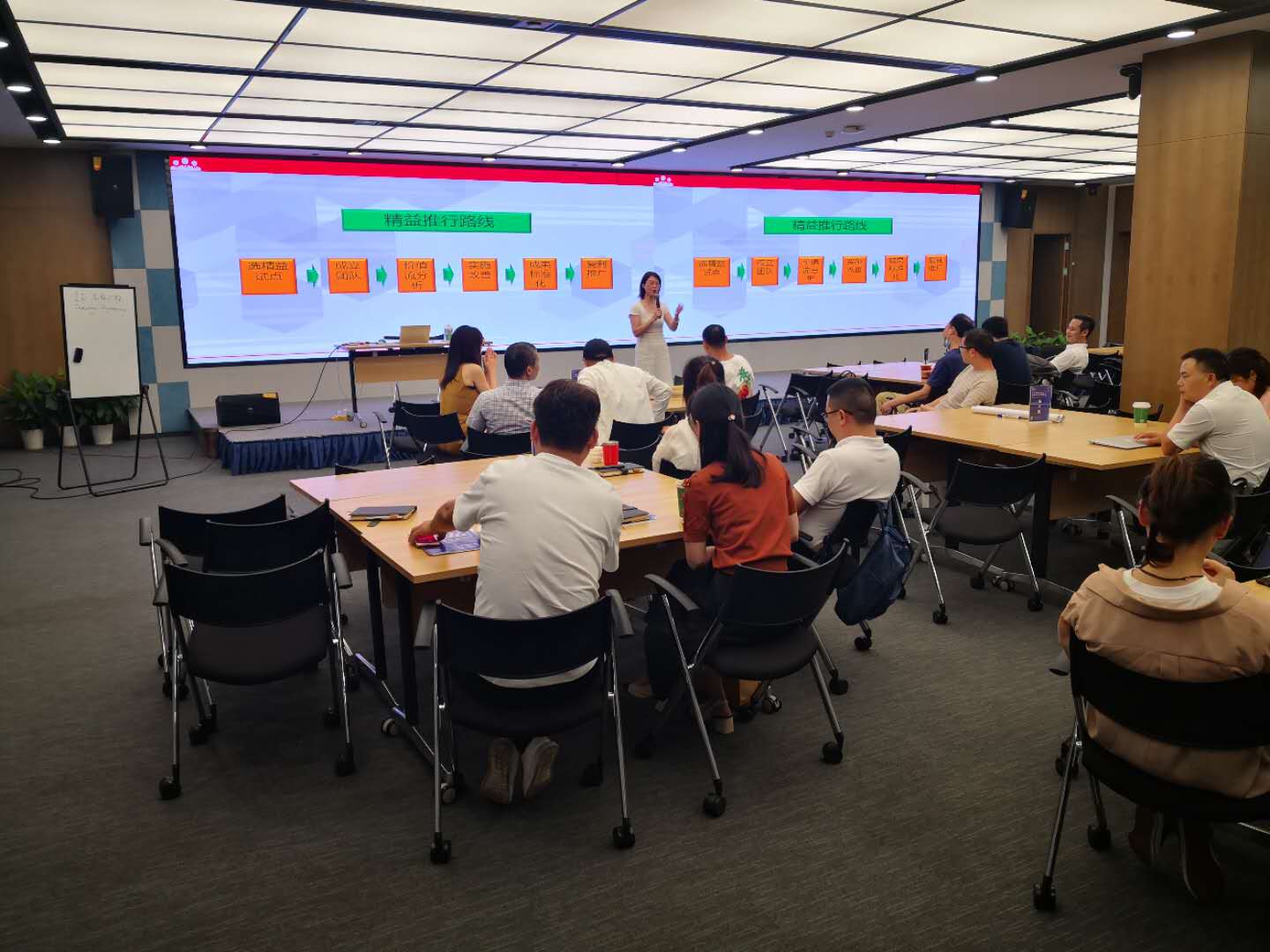 【周建华老师】8月1日受邀在苏州讲授《企业如何导入精益生产》公开课程课程圆满结束