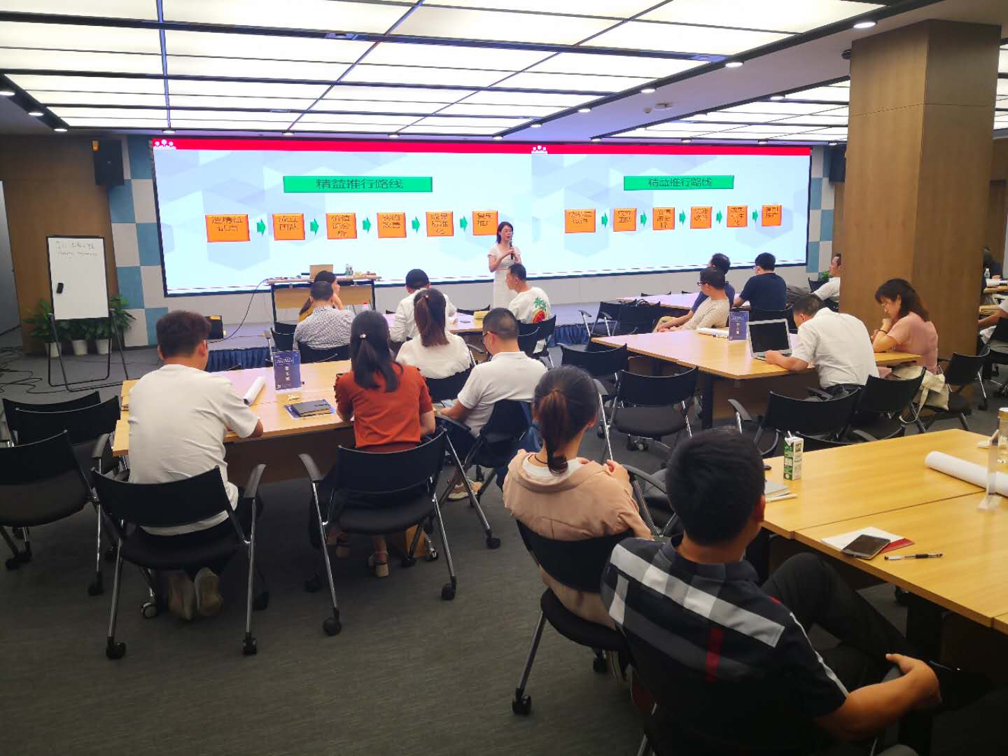 【周建华老师】8月1日受邀在苏州讲授《企业如何导入精益生产》公开课程课程圆满结束