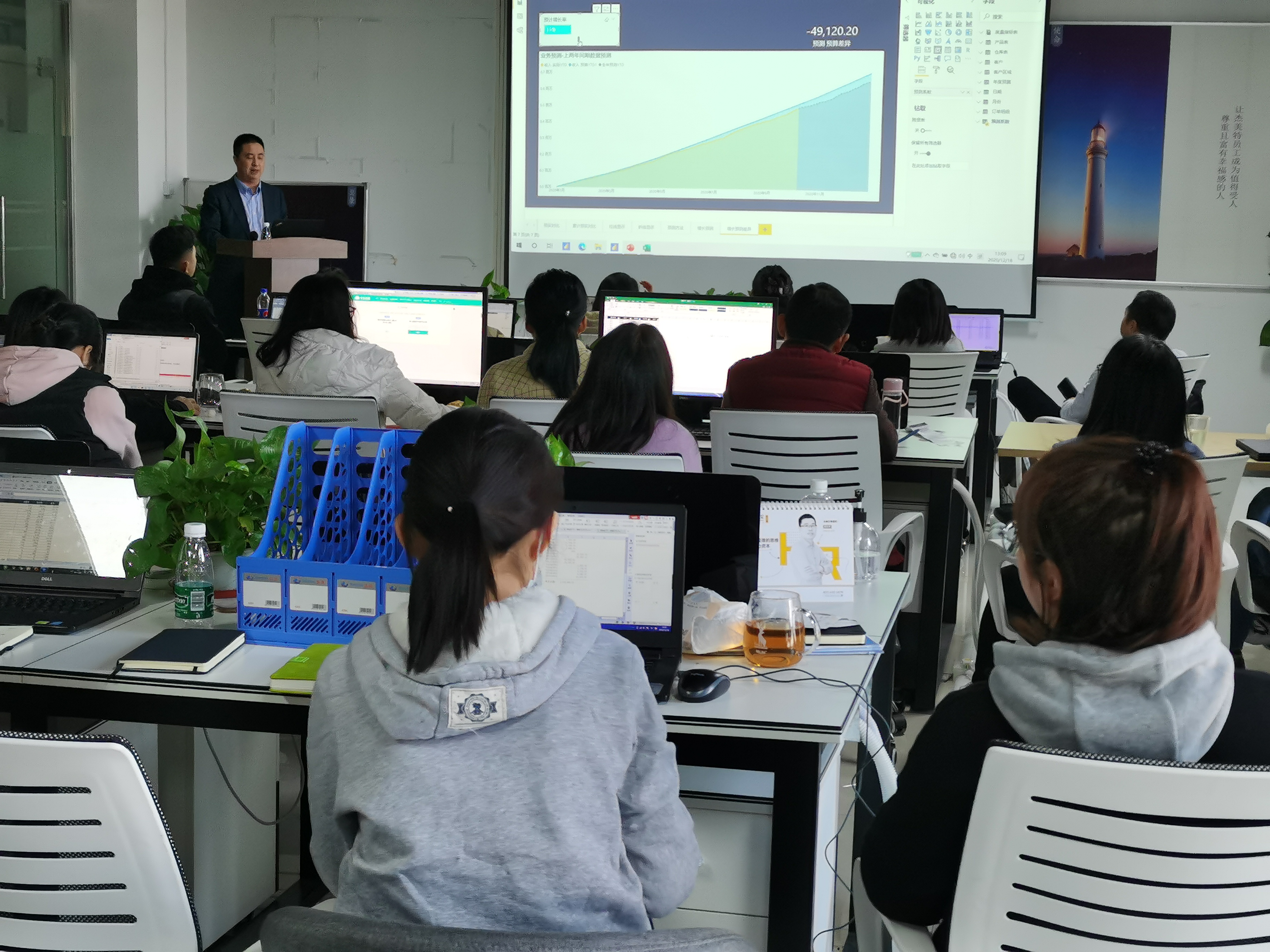 王小伟老师12月18在深圳讲授《轻松玩转Power BI 商业智能分析应用》的课程圆满结束！