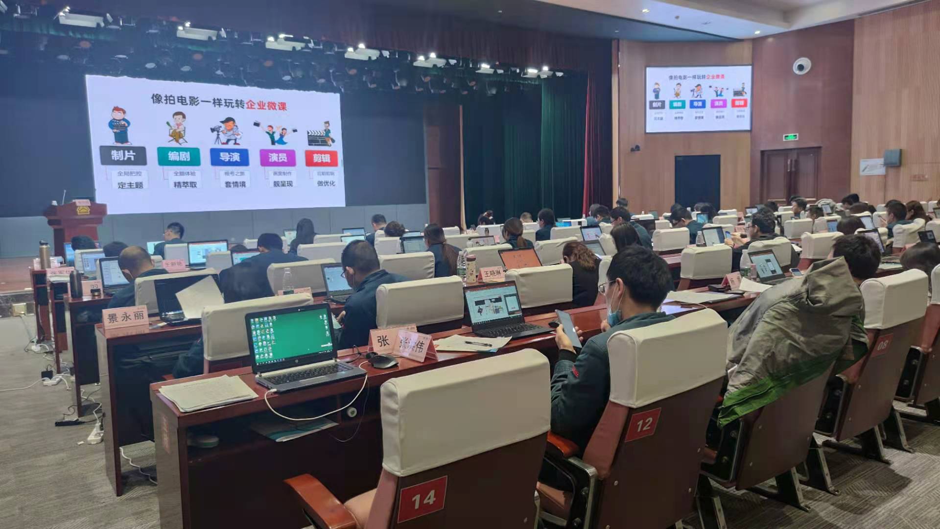 2020年12月7-8日，鲁洪涛老师为中国重汽集团讲授《微课制作》课程圆满结束！