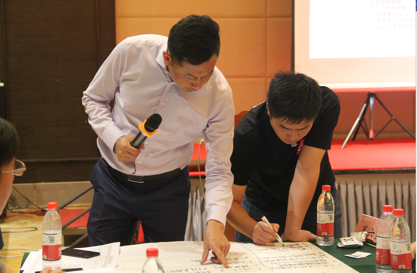 9月8日，廉发强老师为湖南某烟草专卖局讲授第二期《沙漠掘金-管理决策》圆满结束！