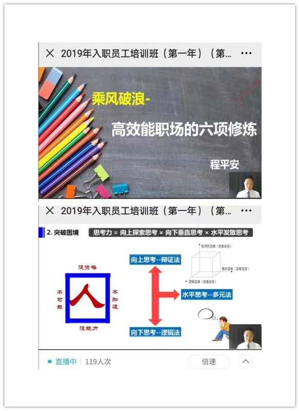 【程平安老师】2020年7月20日为广东电网某供电局带来《职场效能提升》线上课程第三期圆满结束。