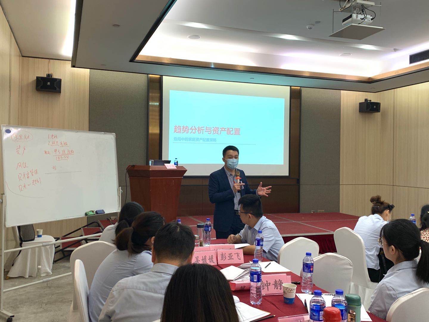 【财富管理专家——张罗群老师】2020年8月28号为中国邮储讲授《资产配置与复杂型产品营销技巧》