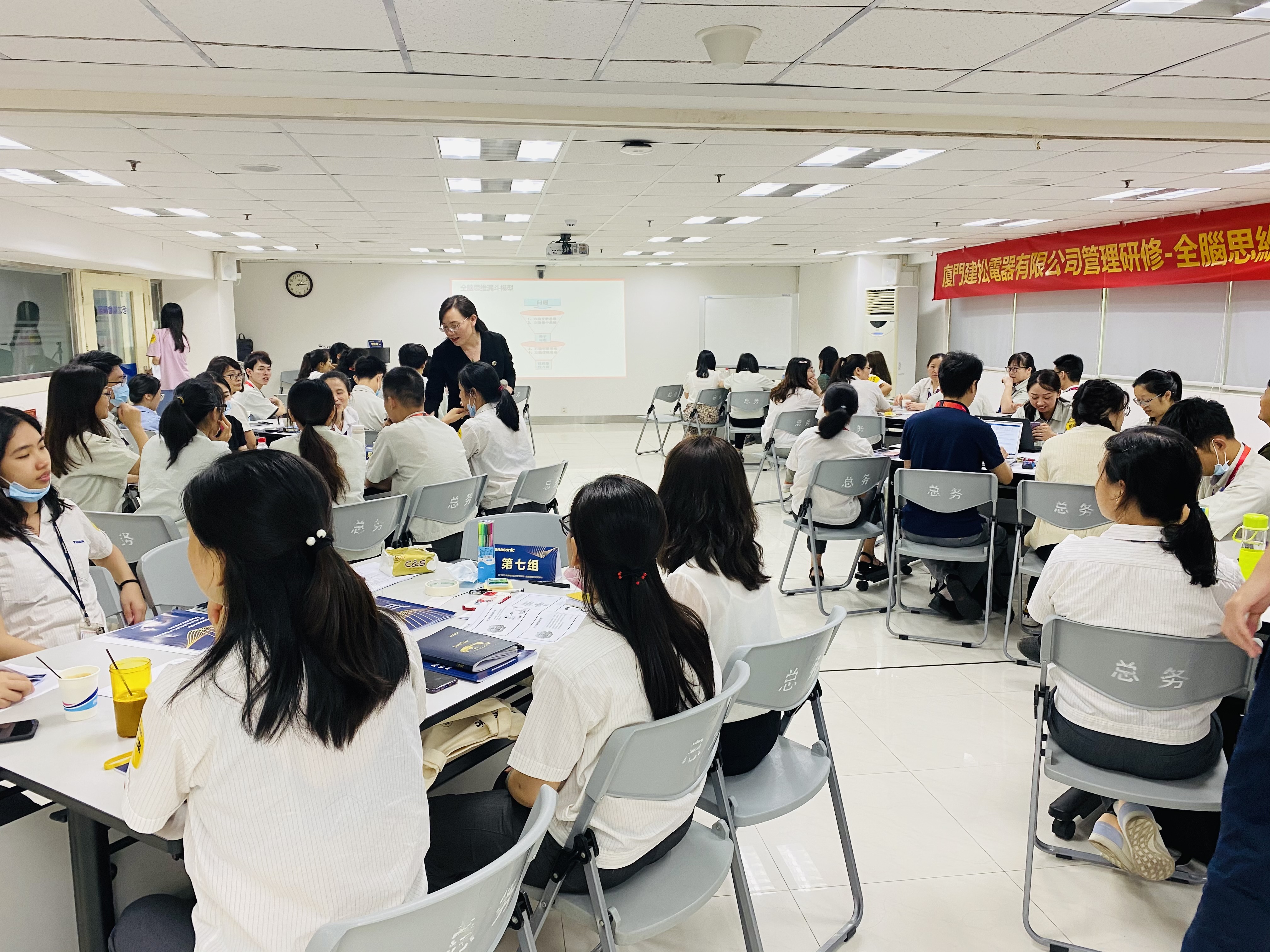曾秋香老师一2021年6月11号在厦门XX电器讲授《全脑思维与问题解决》课程圆满结束