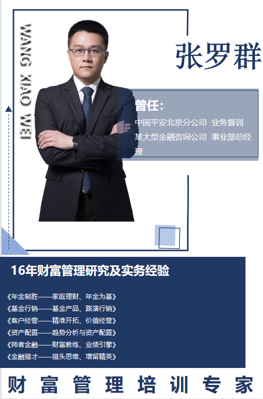 【财富管理专家——张罗群老师】2021年6月17号为安徽省邮政讲授第三期《财富客户经营维系》
