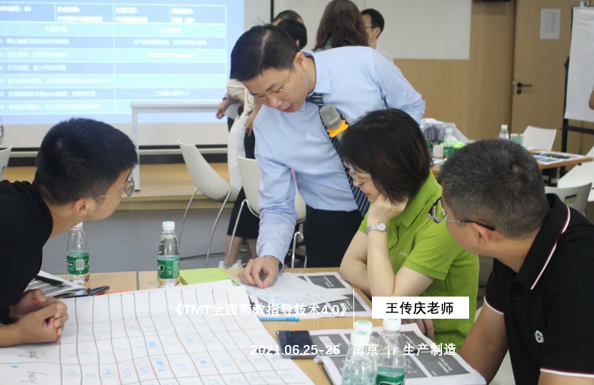 【王传庆老师】6月25-26为江苏共创人造草坪讲授《TMT全面带教指导技术4.0》课程。