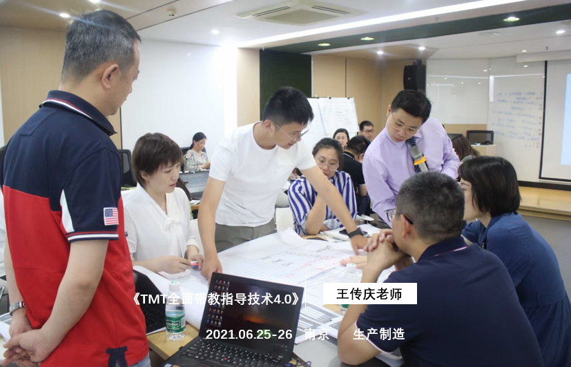 【王传庆老师】6月25-26为江苏共创人造草坪讲授《TMT全面带教指导技术4.0》课程。