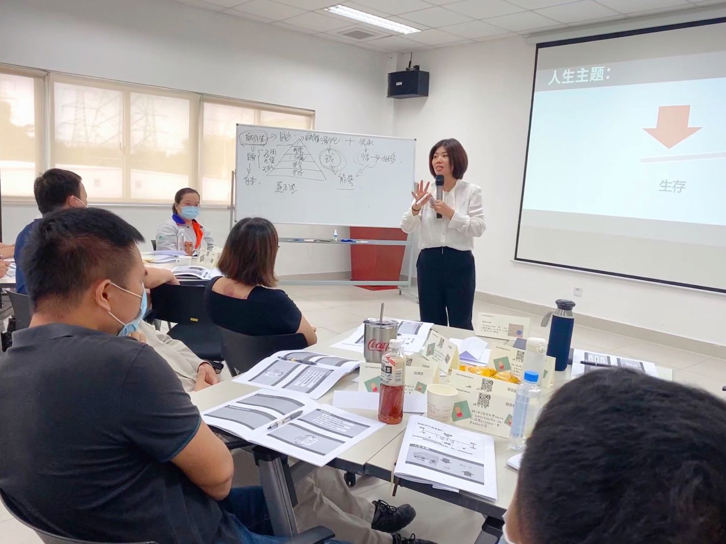 2021年8月13日，严红艳老师为某全球500强集团分享《积极工作态度》课程圆满结束